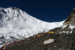 46 The Pinnacles, Mount Everest North Face, North Col And ABC Early Morning From Mount Everest North Face Advanced Base Camp 6400m In Tibet
